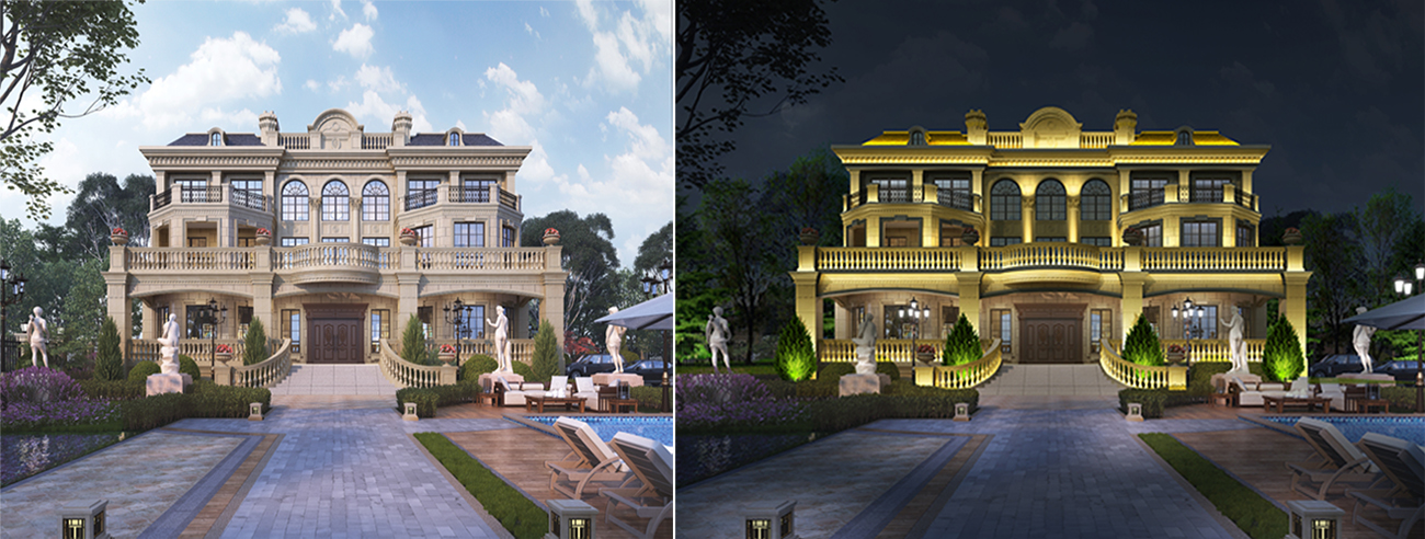 別墅亮化效果方案
