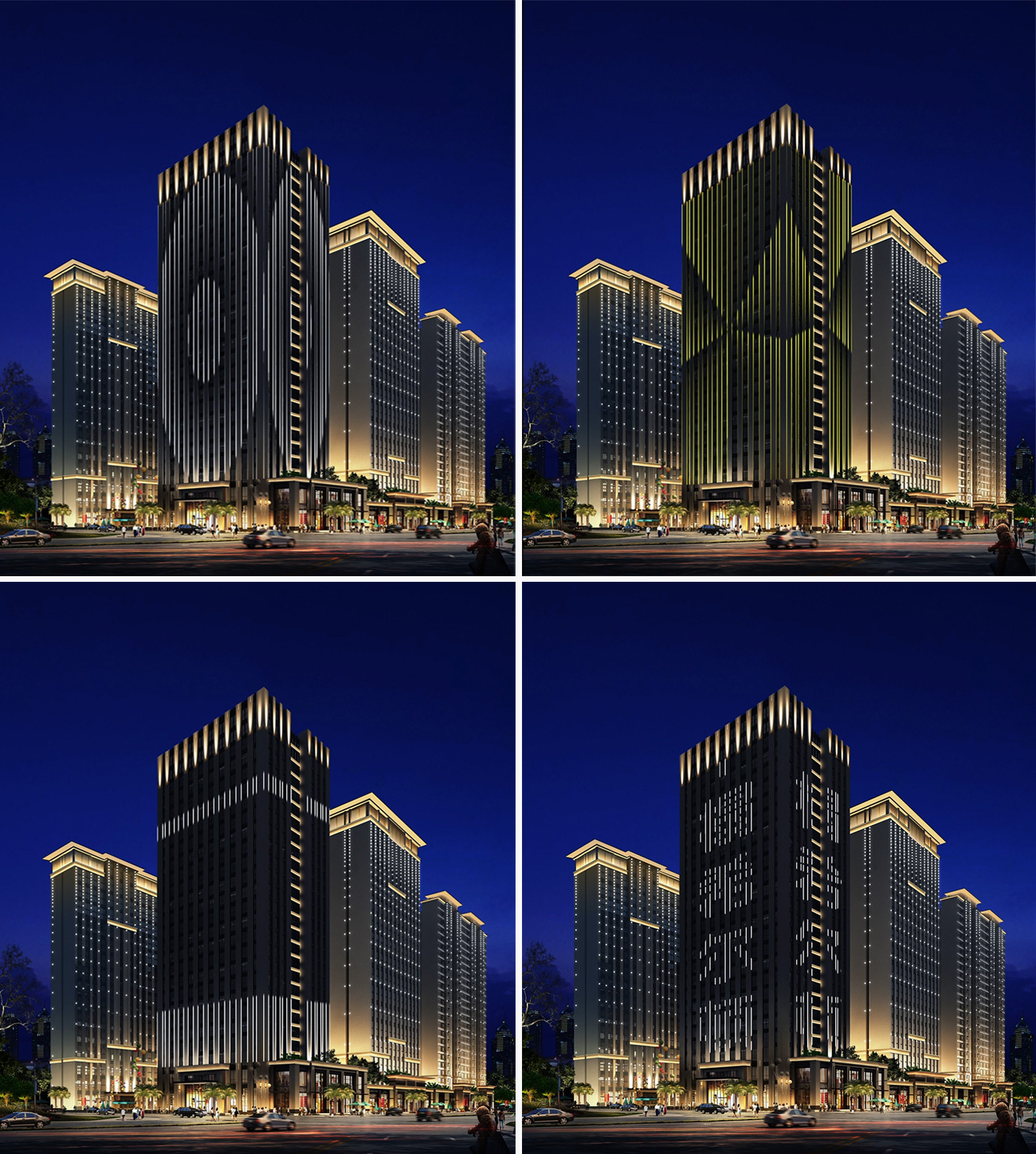 希爾頓酒店外墻亮化